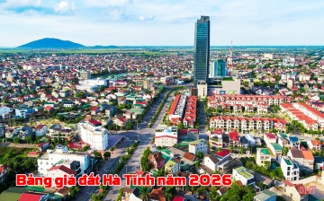 Bảng giá đất Hà Tĩnh năm 2026 